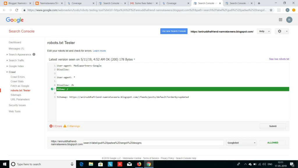 robots.txt Tester